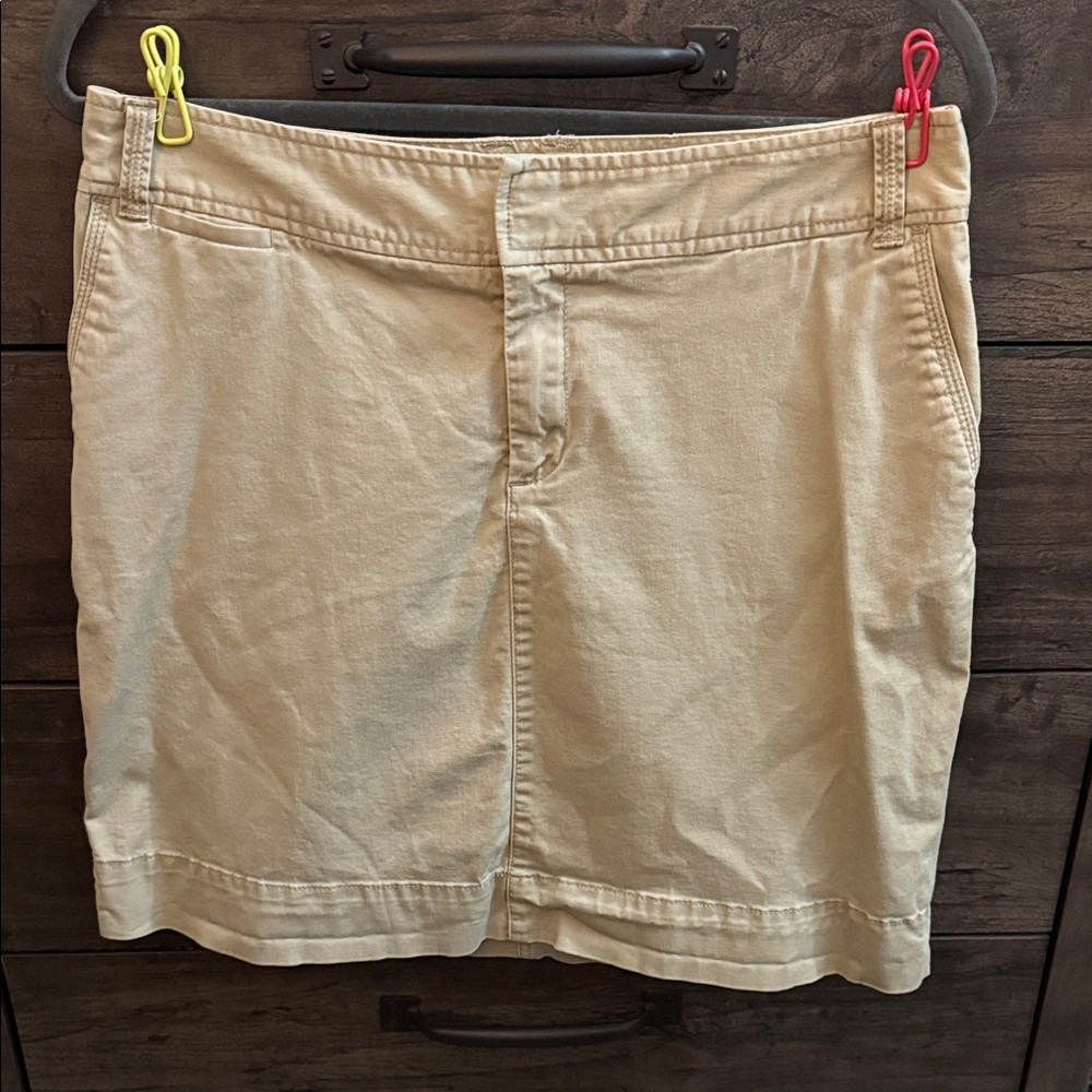 Merona Khaki Knee Length Skirt